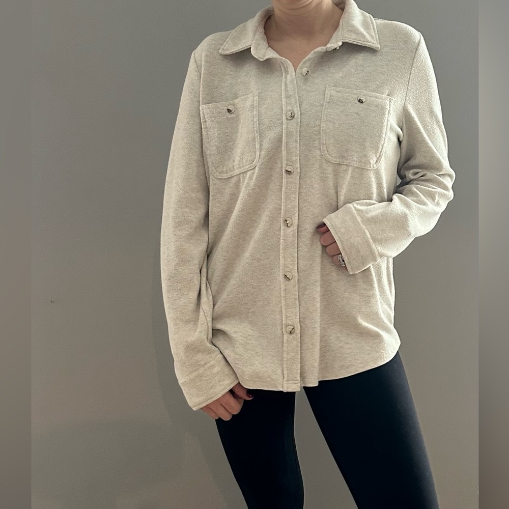 Thread & Supply Relaxed Fit Cream Top